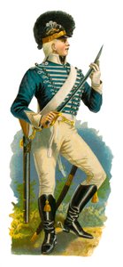 Lekki dragon z czasów Jerzego III, 1761-1820 autorstwa English School