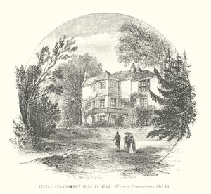 Little Strawberry Hill w 1813 roku (rycina) autorstwa English School