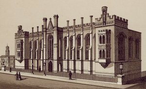 Liverpool: Liverpool College, Shaw Street (litografia) autorstwa English School