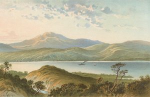 Loch Ness, znad Fall of Foyers autorstwa English School