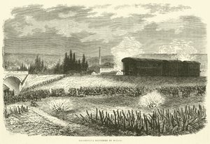 Baterie lokomotyw w akcji, listopad 1870 autorstwa English School