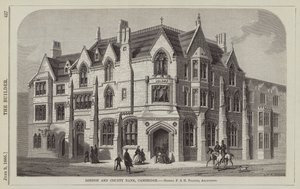 London and County Bank, Cambridge, panowie F i H Francis, architekci (grawerowanie) autorstwa English School