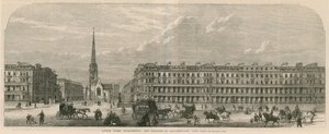 Ulepszenia ulicy w Londynie: Nowe budynki w Lancaster Gate, Hyde Park autorstwa English School