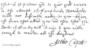 Lord Arthur Capell autorstwa English School