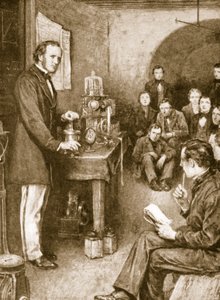 Lord Kelvin rozpoczął swoje badania naukowe w Glasgow w piwnicy z winami, którą przerobił na laboratorium autorstwa English School