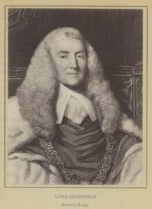 Lord Mansfield, Barnaby Rudge (lito) autorstwa English School
