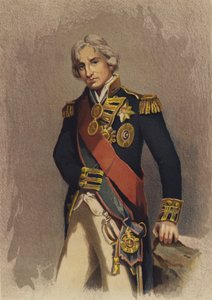 Lord Nelson (kolorowa litografia) autorstwa English School