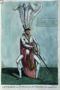 „Lothario w wykonaniu pana Coatesa w teatrze Haymarket, 9 grudnia 1811, wyd. William Holland autorstwa English School