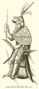 Ludwik, książę Burbon, zmarł 1410 autorstwa English School