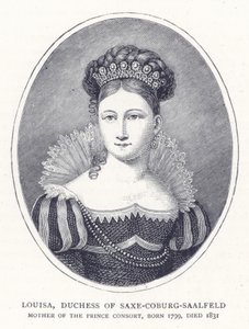 Louisa, księżna Saxe-Coburg-Saalfeld autorstwa English School