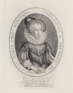Lucy Harrington, hrabina Bedford (Grawerowanie) autorstwa English School