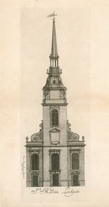 Wzgórze Ludgate, St Martin Ludgate autorstwa English School