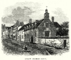 Ludlow Grammar School (grafika) autorstwa English School