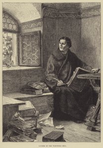 Luter w celi Wartburga (rycina) autorstwa English School