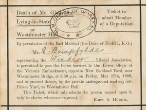 Leżąc w stanie Gladstone autorstwa English School