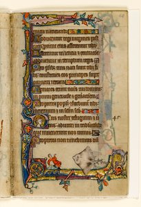 MS 1-2005, k.l. 68r: The Giant Skate, marginalna dekoracja z Psałterza Macclesfielda, Use of Sarum, East Anglia, c.1330 autorstwa English School