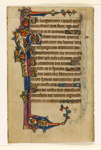 MS 1-2005, k.l. 80v: A Naked Musician, marginalna dekoracja z Psałterza Macclesfielda, Use of Sarum, East Anglia, c.1330 autorstwa English School