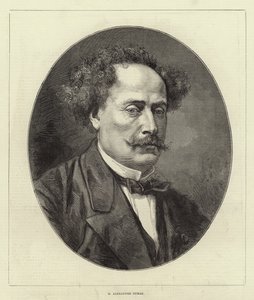 Pan Alexandre Dumas (rycina) autorstwa English School