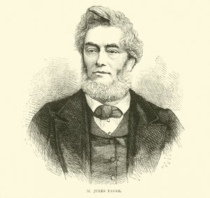 M Jules Favre, wrzesień 1870 autorstwa English School