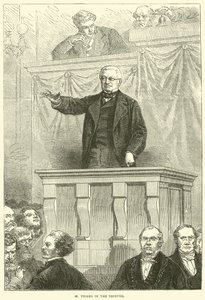 M Thiers na trybunie, 1871 autorstwa English School