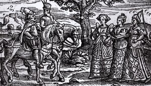 Makbet, Banko i trzy czarownice, Historia Szkocji, 1577, autorstwa English School