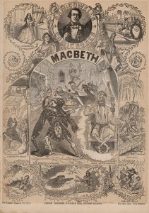 Makbet, jedna z komicznych piosenek Sama Cowellsa (kolorowa litografia) autorstwa English School