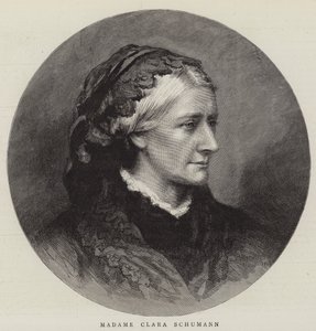 Madame Clara Schumann (Grawerowanie) autorstwa English School