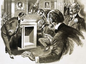 Mówiono, że madame Humbert zostawił po mężu fortunę w diamentach autorstwa English School
