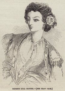 Madame Lola Montes (grawerunek) autorstwa English School