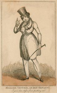 Madame Vestris jako Don Giovanni autorstwa English School