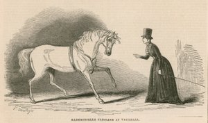 Mademoiselle Caroline w Vauxhall Gardens w Londynie autorstwa English School
