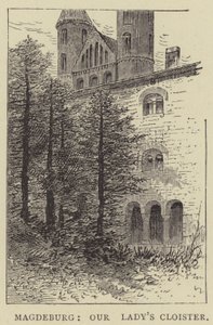 Magdeburg, Klasztor Matki Bożej (rycina) autorstwa English School