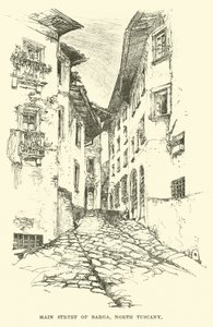 Główna ulica Barga, Północna Toskania autorstwa English School