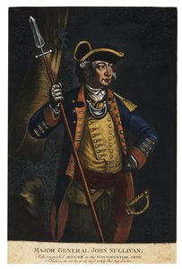 Generał dywizji John Sullivan, 1776 (ręcznie barwiona mezzotinta)