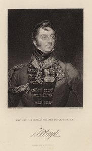 Generał dywizji Sir Charles William Doyle autorstwa English School