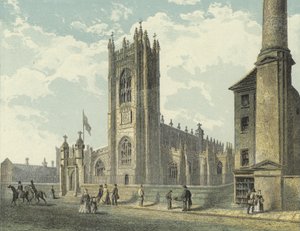 Katedra w Manchesterze, widok na południowy zachód autorstwa English School