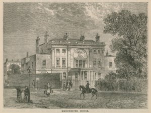 Manchester House, Londyn autorstwa English School