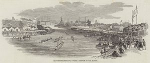 Manchester Regaty (grawerowanie) autorstwa English School