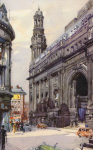 Manchester Royal Exchange (kolor lito) autorstwa English School