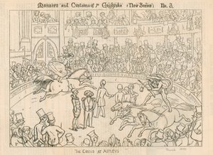 Maniers and Customs of the English: The Circus at Astleys (Astleys Amphitheatre), Londyn autorstwa English School
