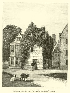 Manor-House lub Kings Manor, York autorstwa English School