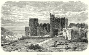 Zamek Manorbeer (grawerunek) autorstwa English School