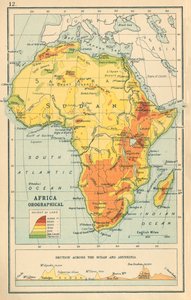 Karte: Afrika Orographisch