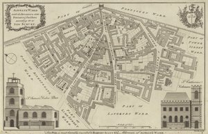 Mapa Aldgate Ward, Londyn