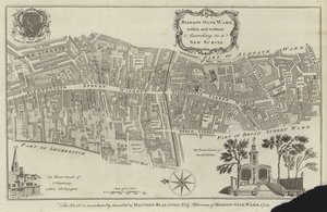 Mapa Bishopsgate Ward, Londyn