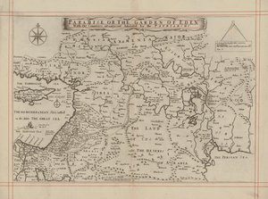 Mapa raju lub ogrodu Eden i krajów zamieszkałych przez patriarchów (rycina) autorstwa English School