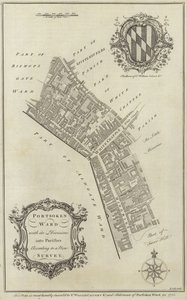 Mapa Portsoken Ward, Londyn