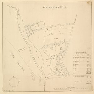 Mapa Strawberry Hill, Londyn