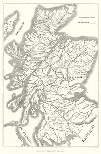 Mapa dróg Telford (grawerowanie) autorstwa English School