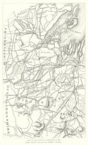 Mapa Fens osuszonych w 1830 r. (rycina) autorstwa English School